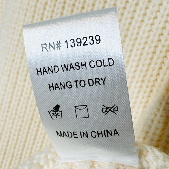 Pomander Place Ainsley Ivory Cream Beige Knit Dress - Picture 13 of 16